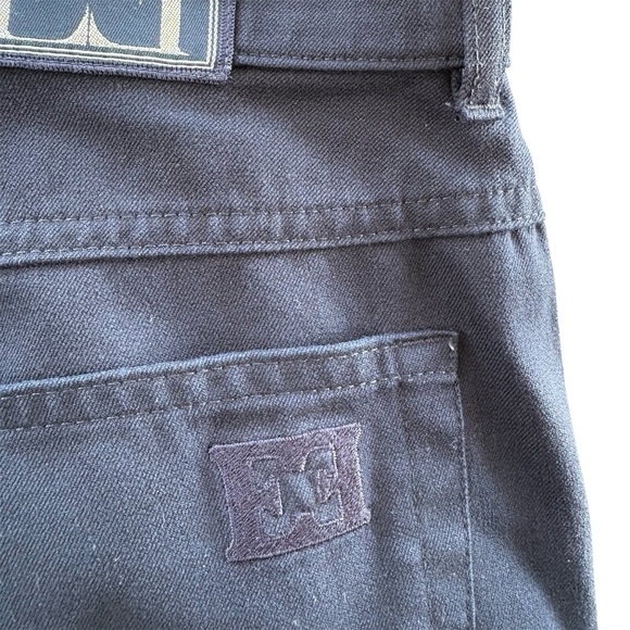 ESCADA Margaretha Ley Pants Size 12 (42 EU) Navy Blue chino Trouser Vintage - Picture 9 of 9